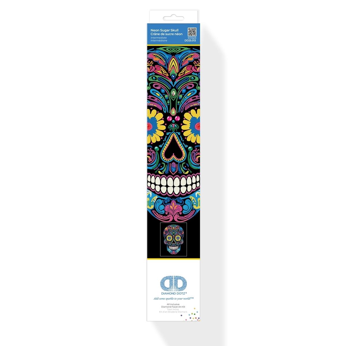 Diamond Painting Neon Totenkopf