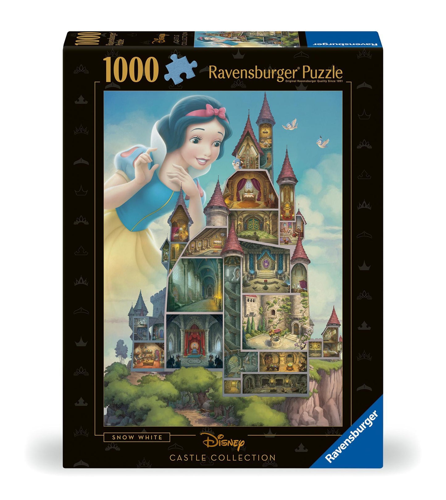 Erwachsenenpuzzle 1000 Teile - Disney Prinzessinnen - Disney Castles: Schneewittchen