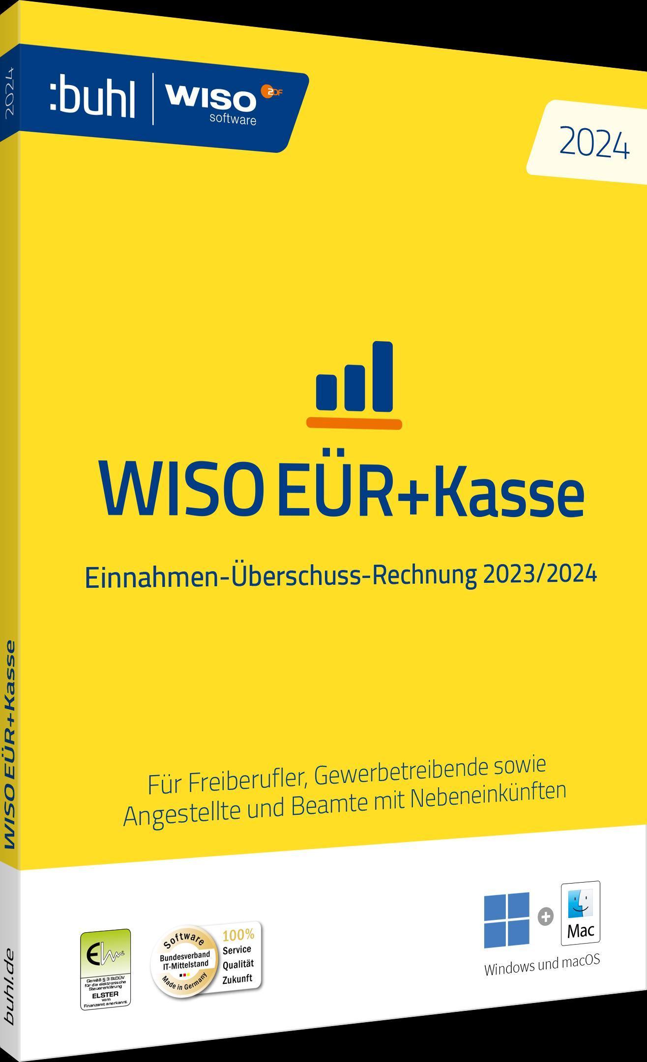 WISO EÜR+Kasse 2024,1 CD-ROM