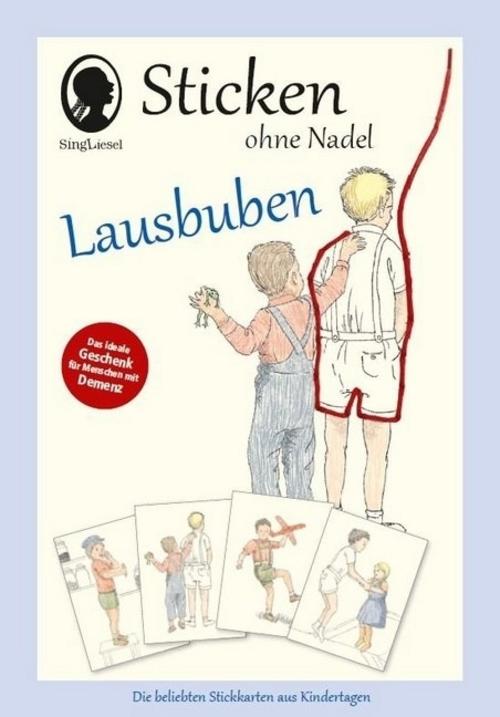 Buchcover: Sticken ohne Nadel \"Lausbuben\"