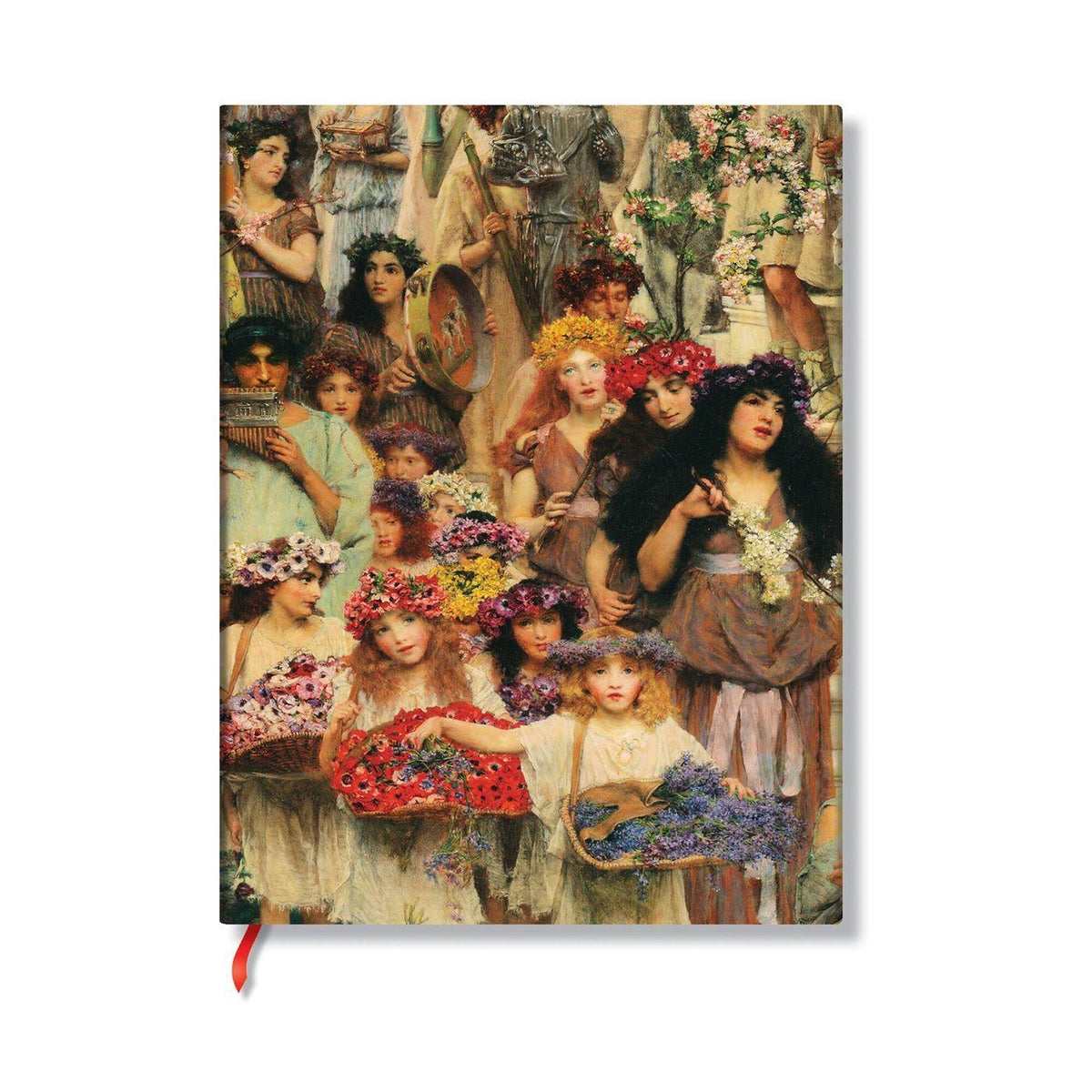 Buchcover: Spring (Lawrence Alma-Tadema) Midi Lined Hardback Journal (Elastic Band Closure)