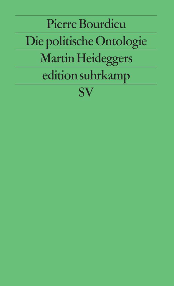 Buchcover: Die politische Ontologie Martin Heideggers