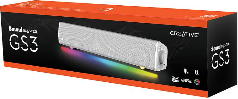 CREATIVE Sound Blaster GS3 Soundbar, Bluetooth 5.4, USB Audio, weiss