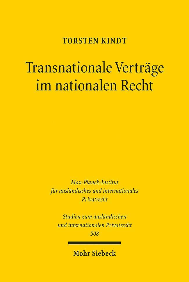 Transnationale Verträge im nationalen Recht