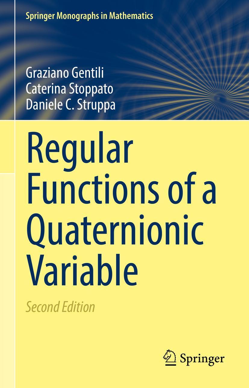 Buchcover: Regular Functions of a Quaternionic Variable