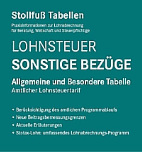 Tabelle, Lohnsteuer 2026 Sonstige Bezüge