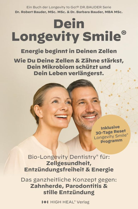 Buchcover: Longevity Smile - Der Schlüssel zu Mund- I Gesundheit, Energie & einem langen Leben