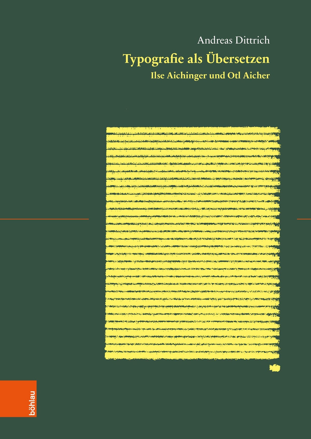 Buchcover: Typografie als Übersetzen