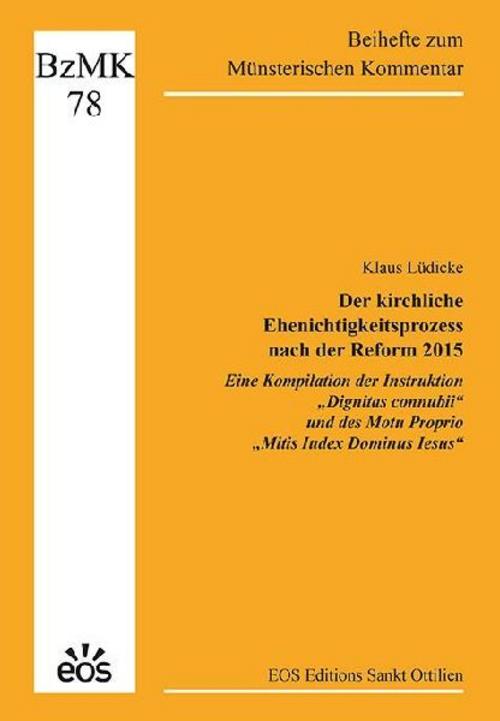 Der kirchliche Ehenichtigkeitsprozess nach der Reform 2015 - Eine Kompilation der Instruktion \"Dignitas connubii\" und des Motu Proprio \"Mitis Iudex Dominus Iesus\"
