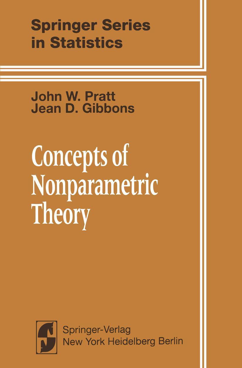 Buchcover: Concepts of Nonparametric Theory