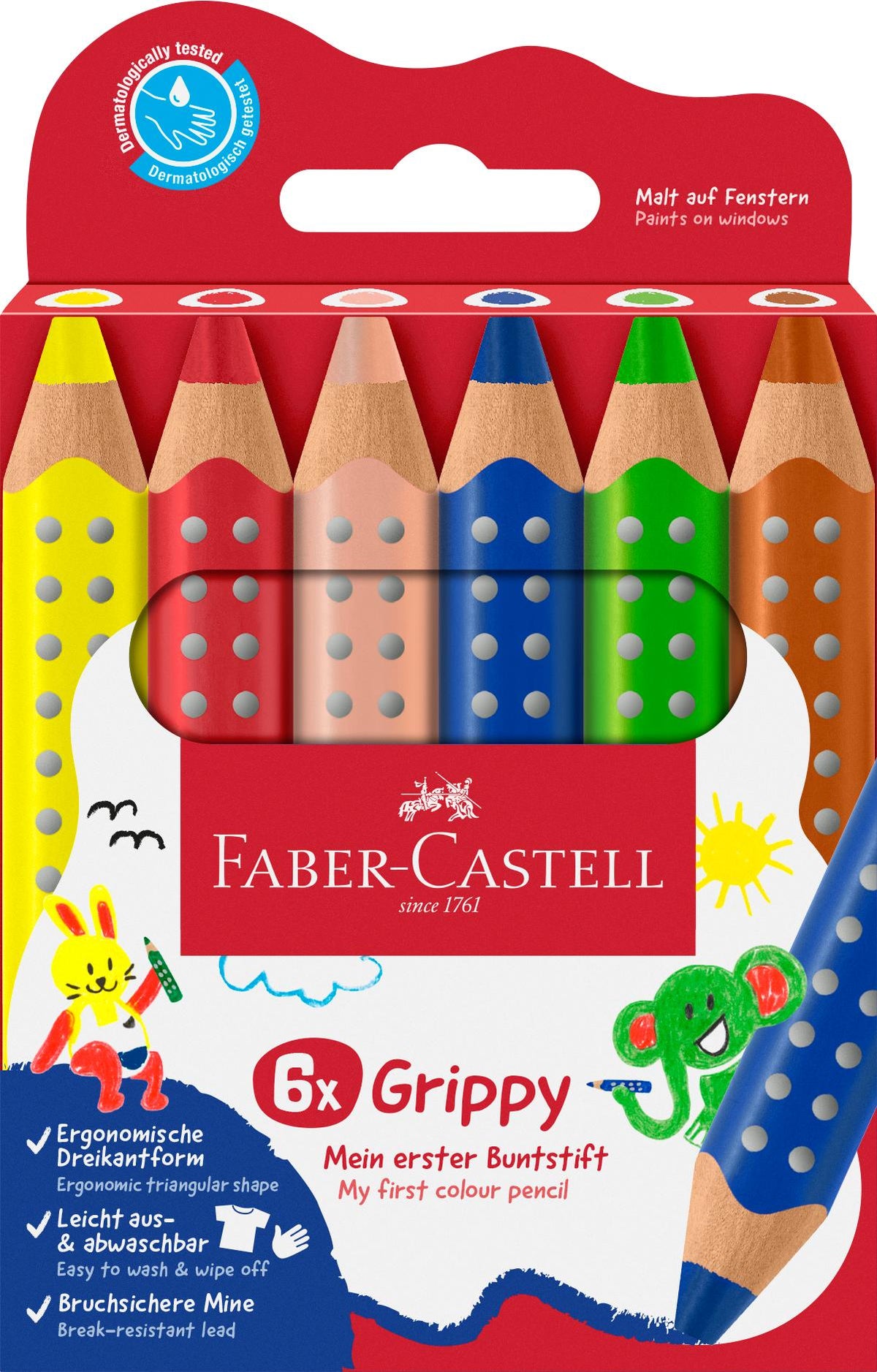 Buchcover: Grippy Buntstifte 6er