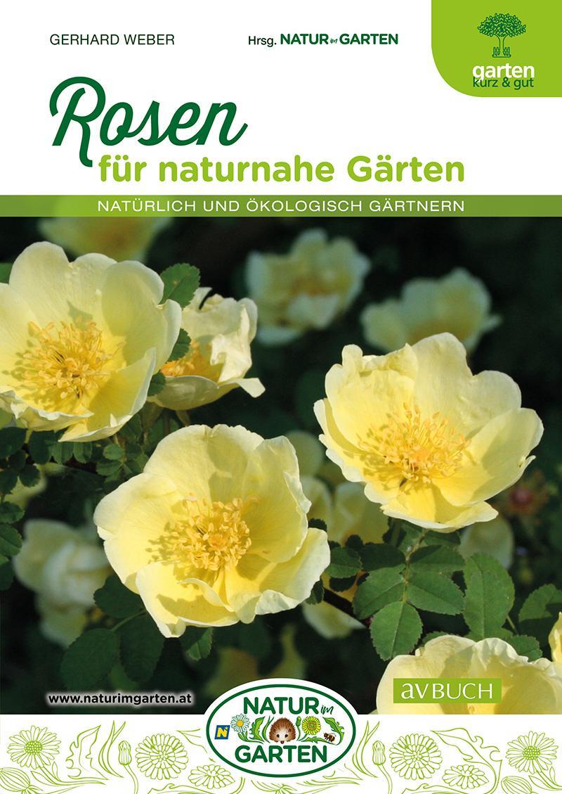 Buchcover: Rosen für naturnahe Gärten