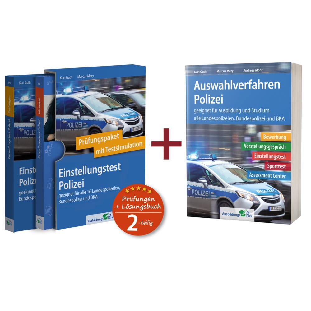 Einstellungstest + Auswahlverfahren Polizei: Paket