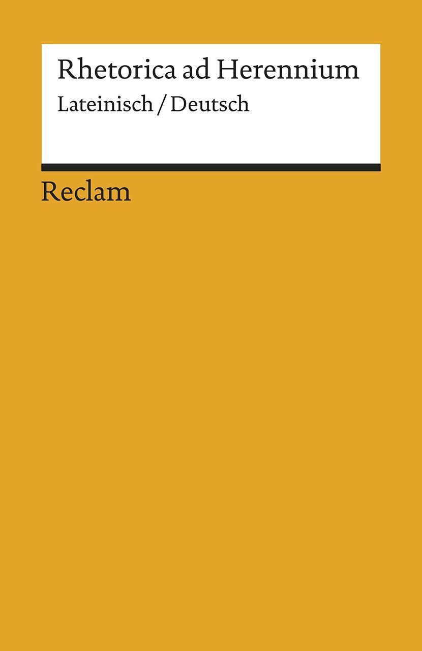 Buchcover: Rhetorica ad Herennium