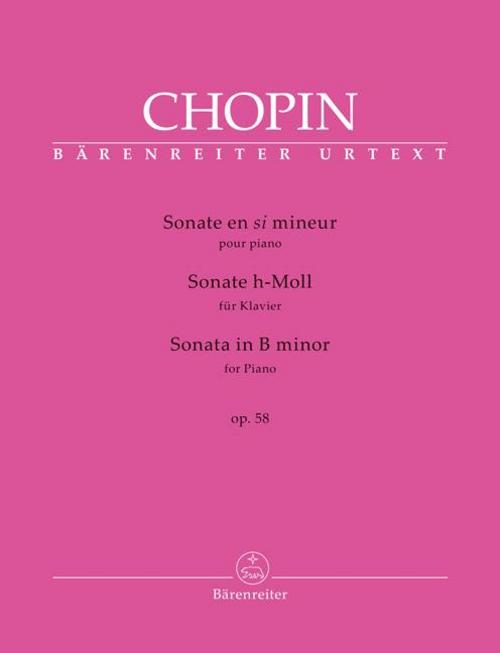 Sonate für Klavier h-Moll op. 58