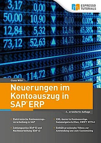 Buchcover: Neuerungen im Kontoauszug in SAP ERP