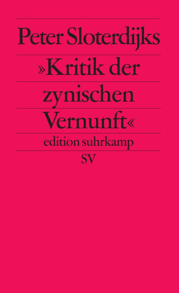 Buchcover: Peter Sloterdijks Kritik der zynischen Vernunft