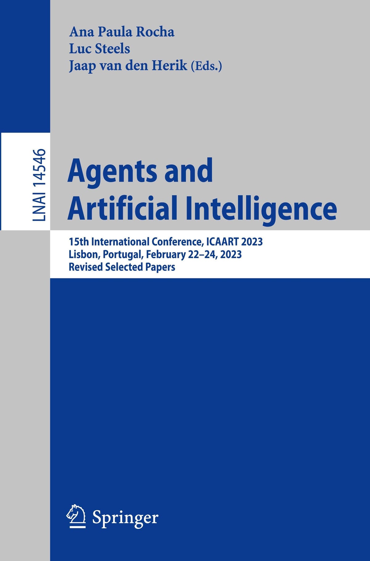 Buchcover: Agents and Artificial Intelligence