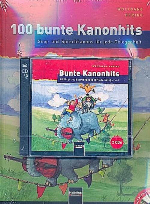100 bunte Kanonhits. Paket  (Buch und Audio-CDs)