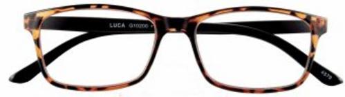 Lesebrille YOKO, gold, +1.00 dpt mit Etui