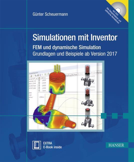 Buchcover: Simulationen mit Inventor