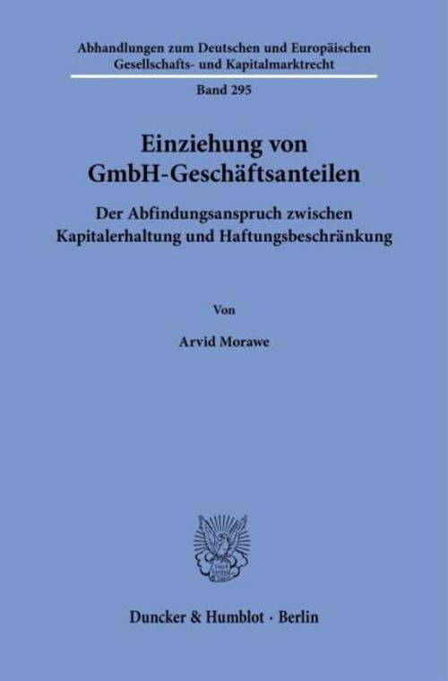 Einziehung von GmbH-Geschäftsanteilen
