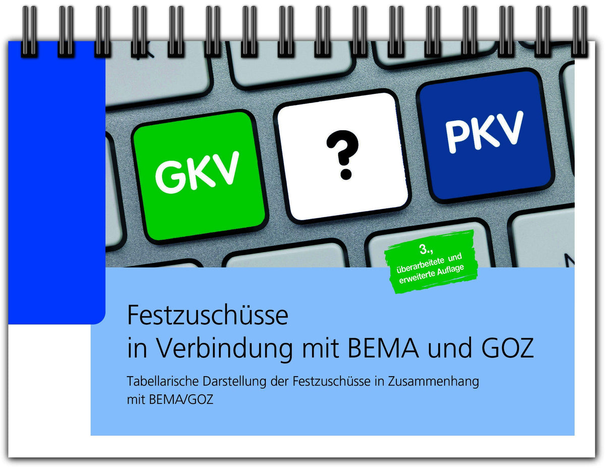 Buchcover: Festzuschüsse in Verbindung mit BEMA und GOZ