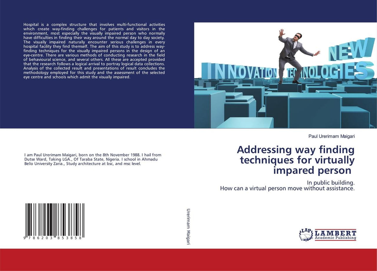 Buchcover: Addressing way finding techniques for virtually impared person
