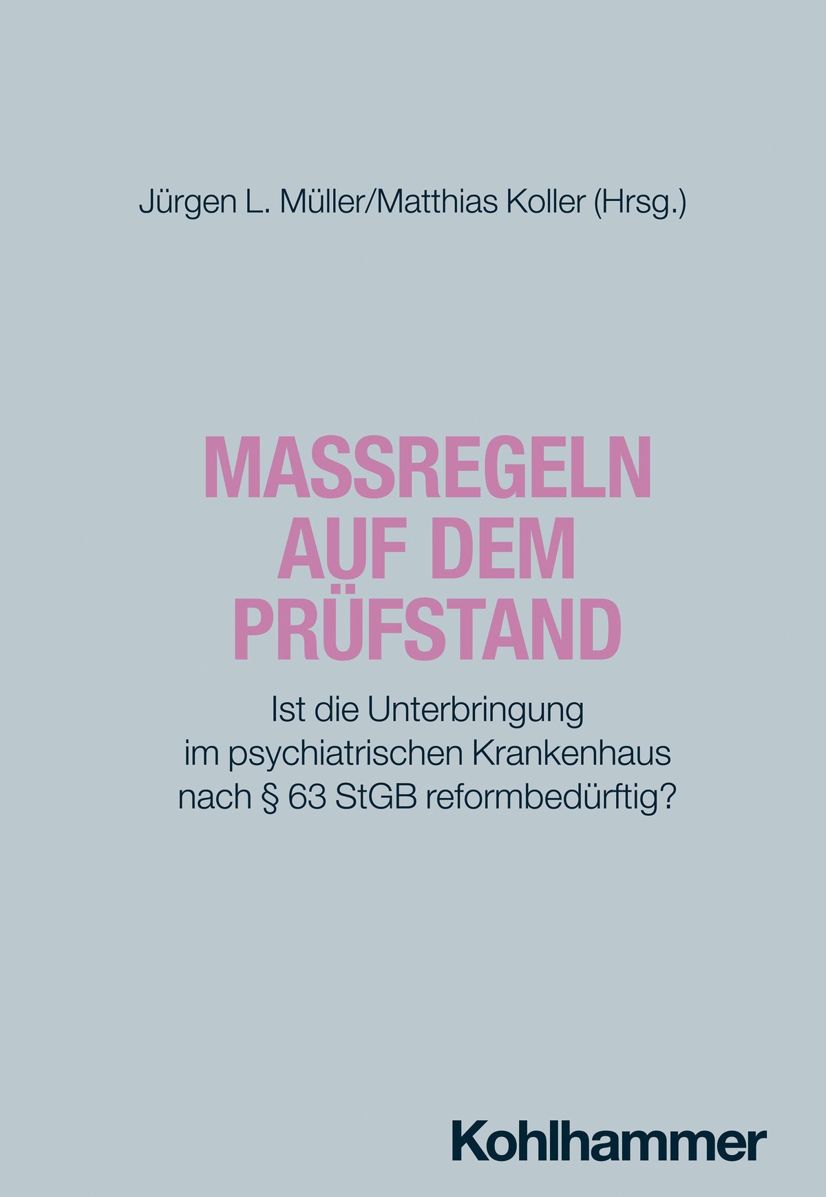 Buchcover: Maßregeln auf dem Prüfstand