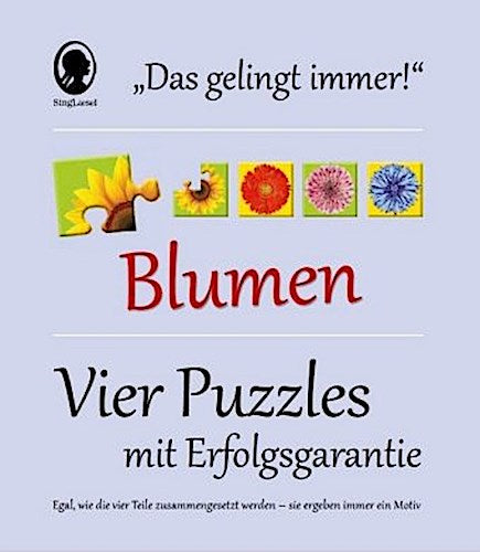 Das \"Gelingt-immer\"-Puzzle Blumen. Das Puzzle-Spiel für Senioren mit Demenz