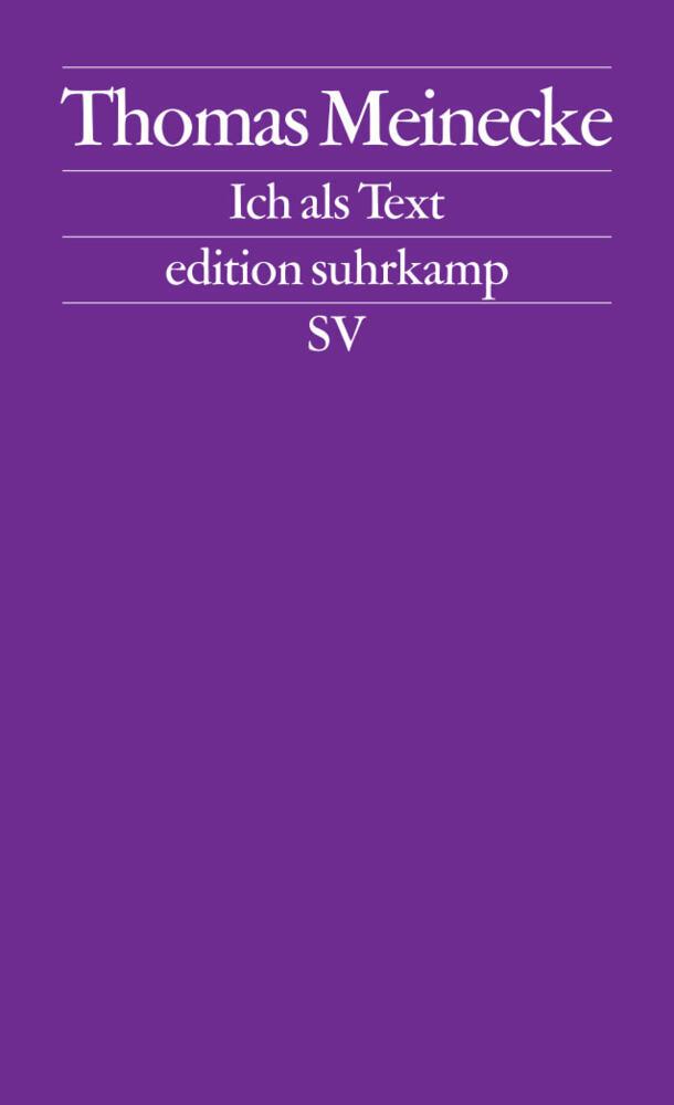 Buchcover: Ich als Text