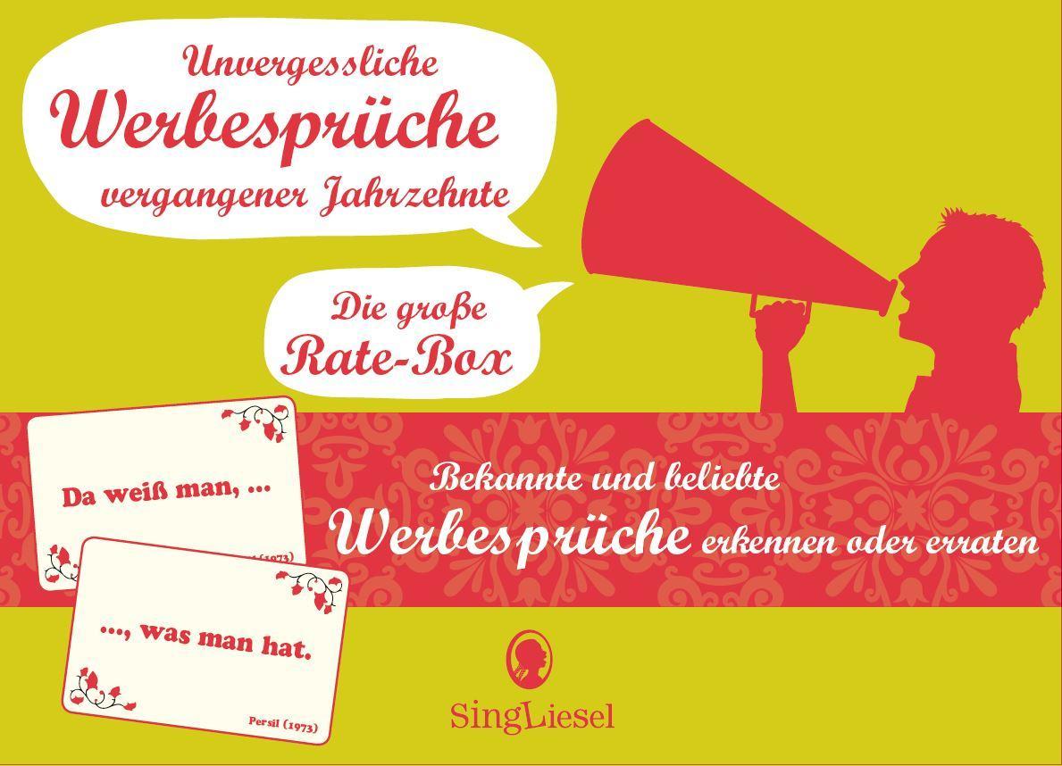 Die große Rate-Box Unvergessliche Werbesprüche vergangener Jahrzehnte