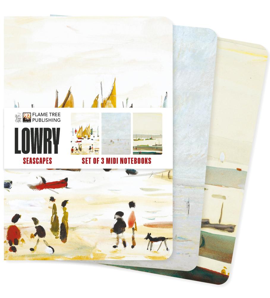 L.S. Lowry: Seascapes Set of 3 MIDI Notebooks