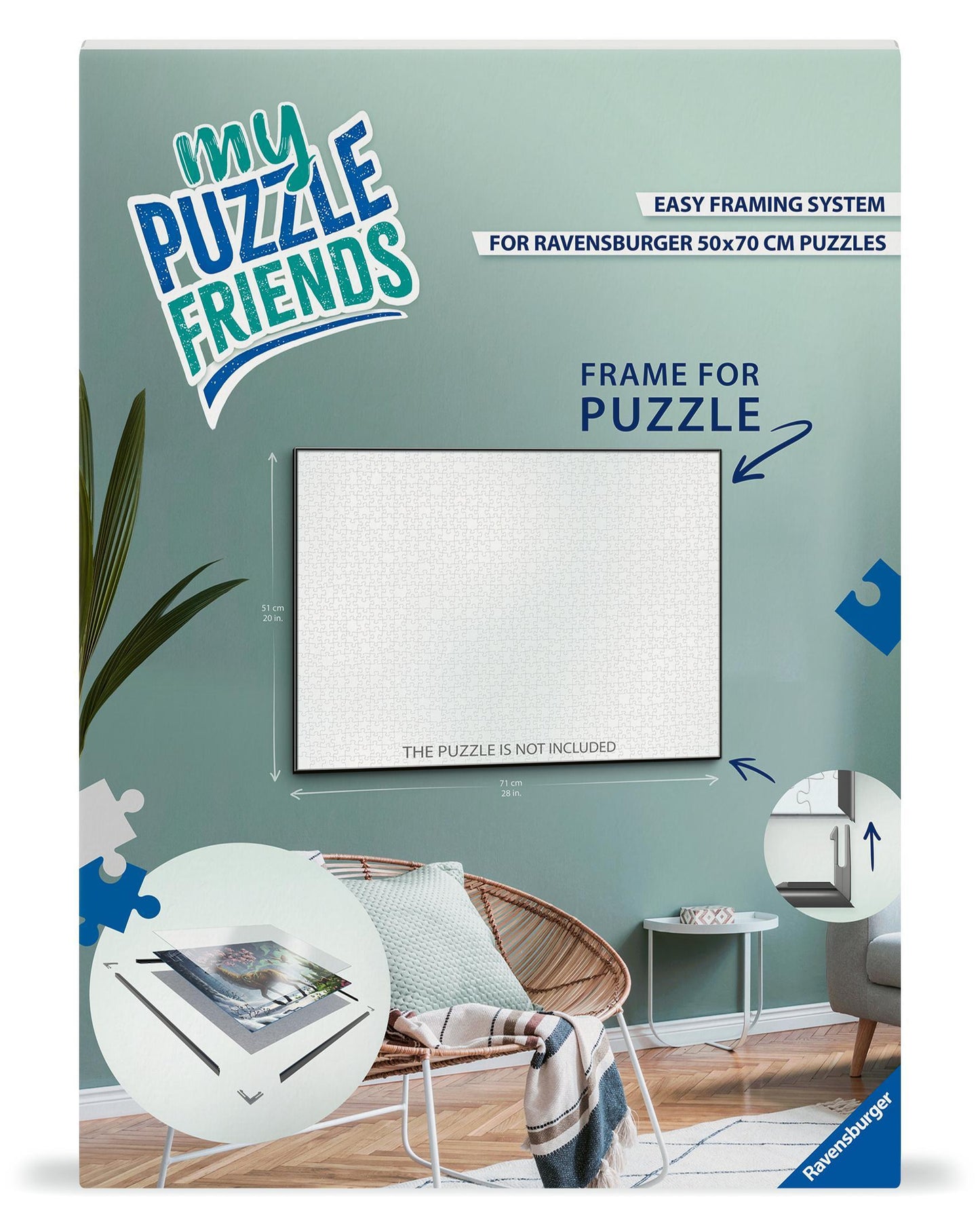 Puzzlezubehör - Puzzle-Rahmen, schwarz
