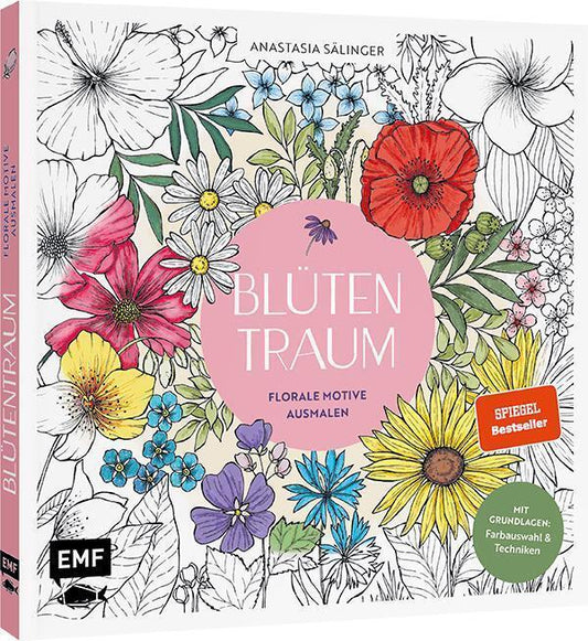 Blütentraum - Florale Motive ausmalen