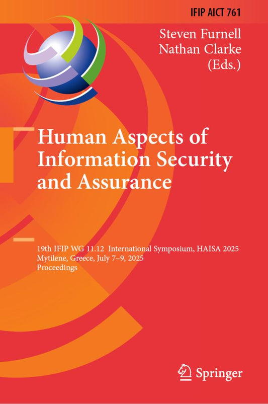 Buchcover: Human Aspects of Information Security and Assurance