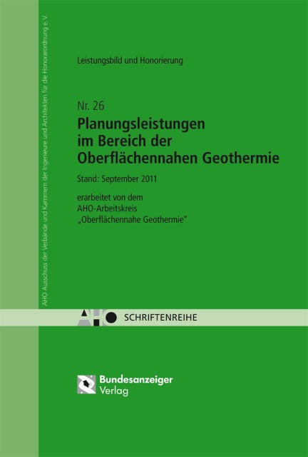 Planungsleistungen im Bereich der Oberflächennahen Geothermie