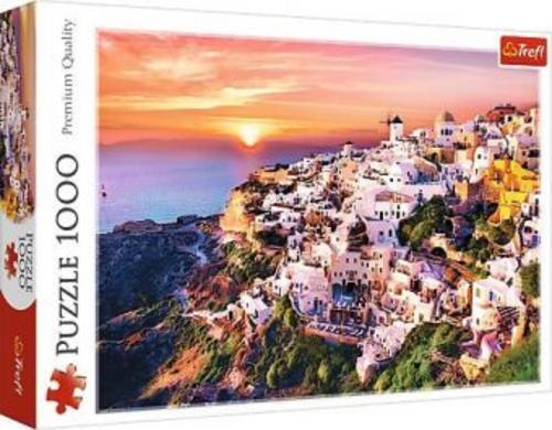 Buchcover: Sonnenuntergang über Santorini (Puzzle)