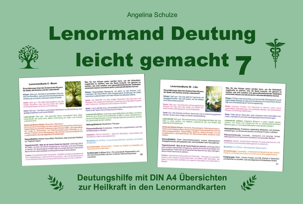 Buchcover: Lenormand Deutung leicht gemacht 7