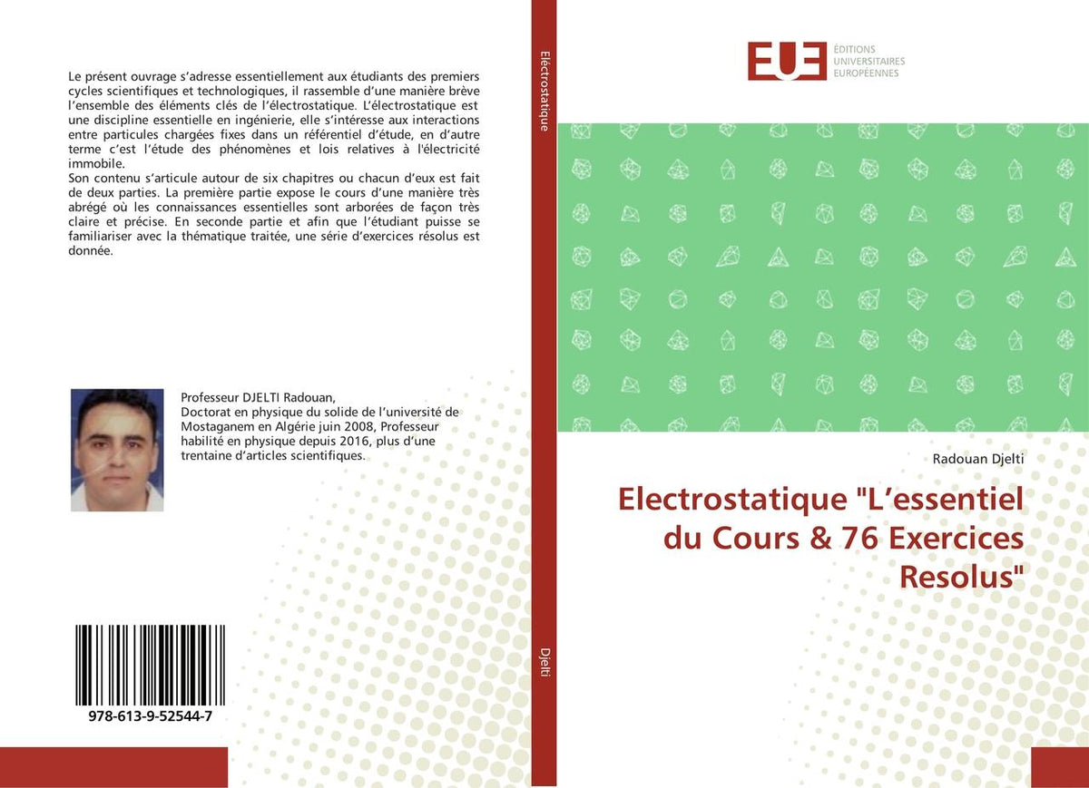 Buchcover: Electrostatique \"L'essentiel du Cours & 76 Exercices Resolus\"