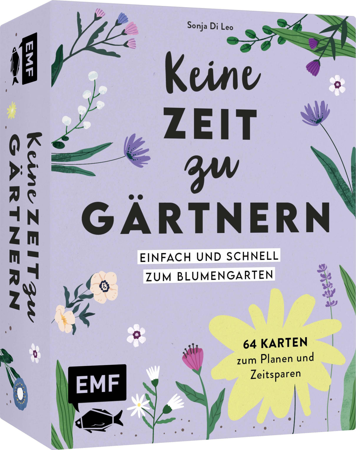 Buchcover: Kartenset: Keine Zeit zu gärtnern - 64 Karten - Einfach und schnell zum Blumengarten