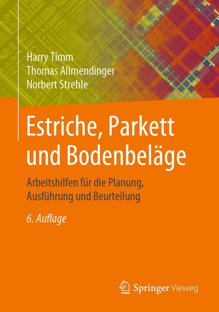Buchcover: Estriche, Parkett und Bodenbeläge