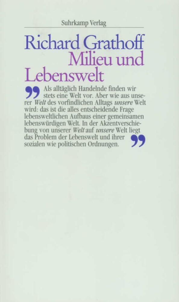 Milieu und Lebenswelt