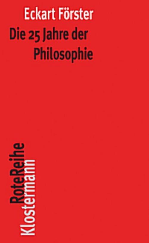 Buchcover: Die 25 Jahre der Philosophie