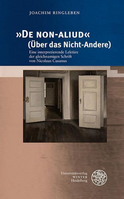 Buchcover: 'De NON-ALIUD' (Über das Nicht-Andere)