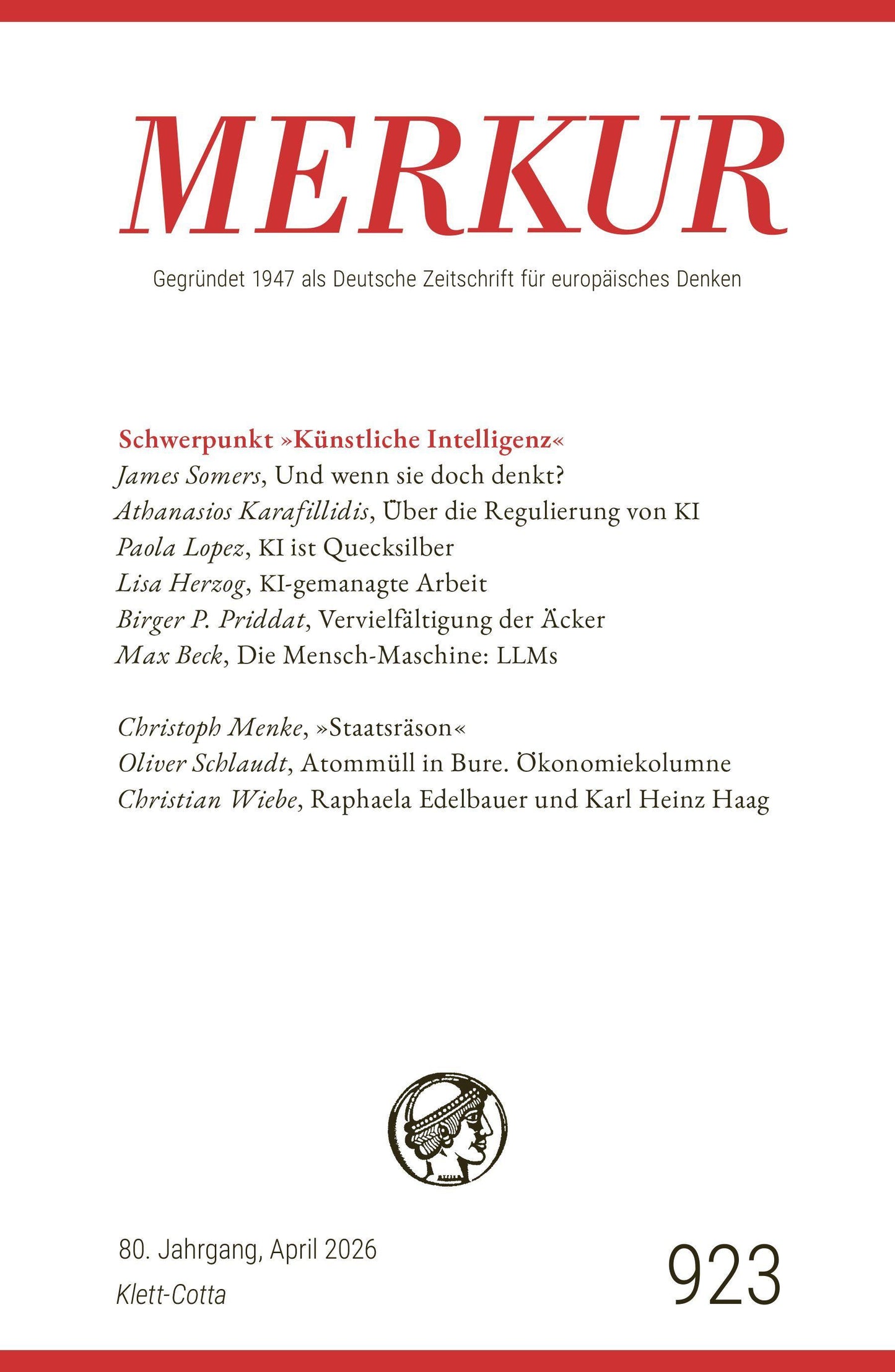 MERKUR 4/2026, Jg.80