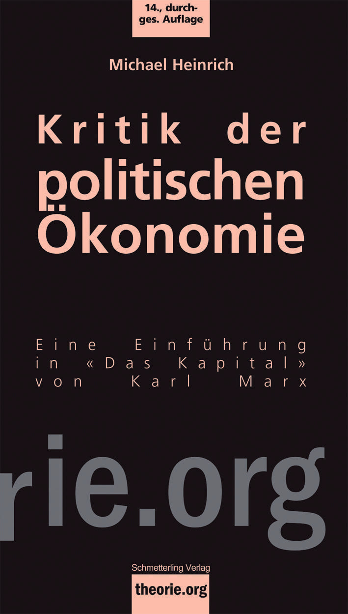 Buchcover: Kritik der politischen Ökonomie