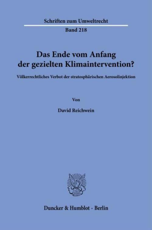Das Ende vom Anfang der gezielten Klimaintervention?