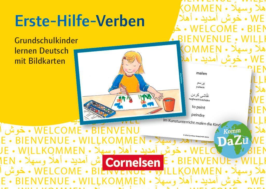Deutsch lernen mit Fotokarten - Grundschule. Erste-Hilfe-Verben