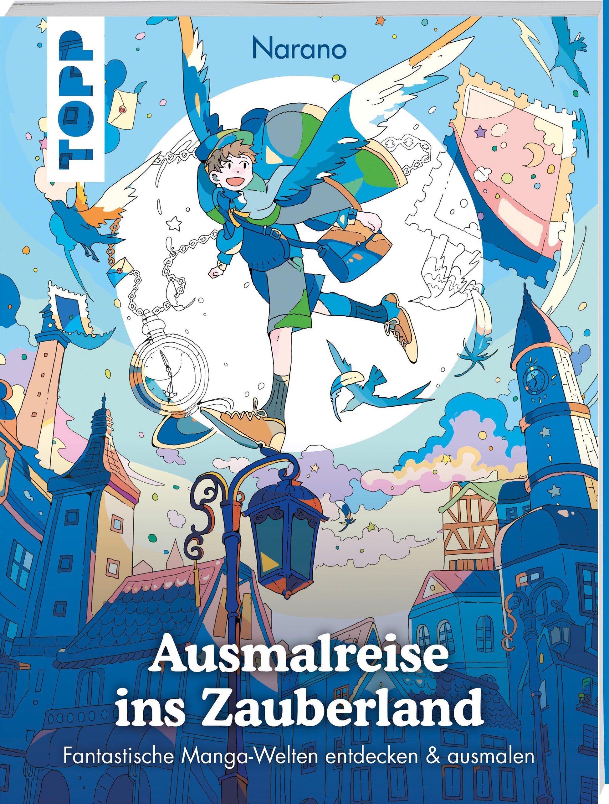 Buchcover: Ausmalreise ins Zauberland
